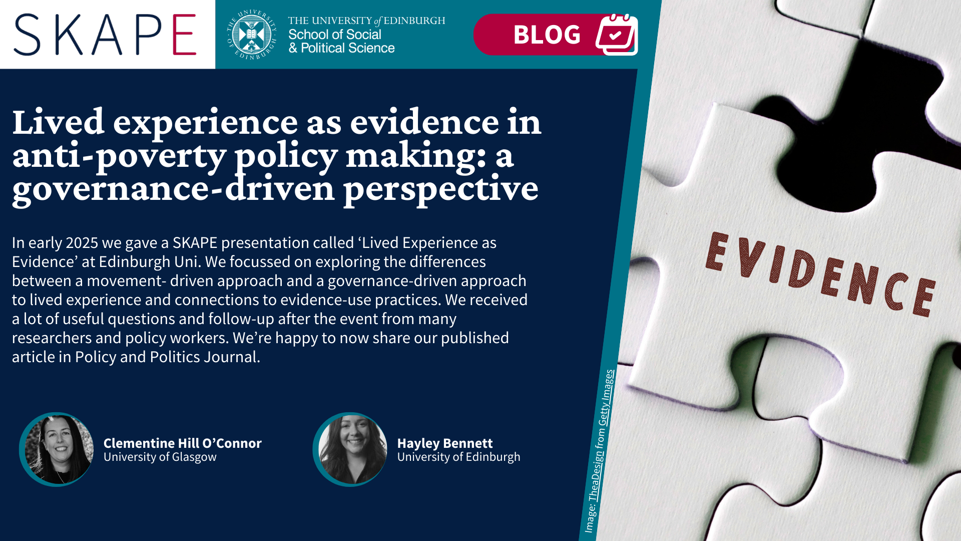 Blog poster of event